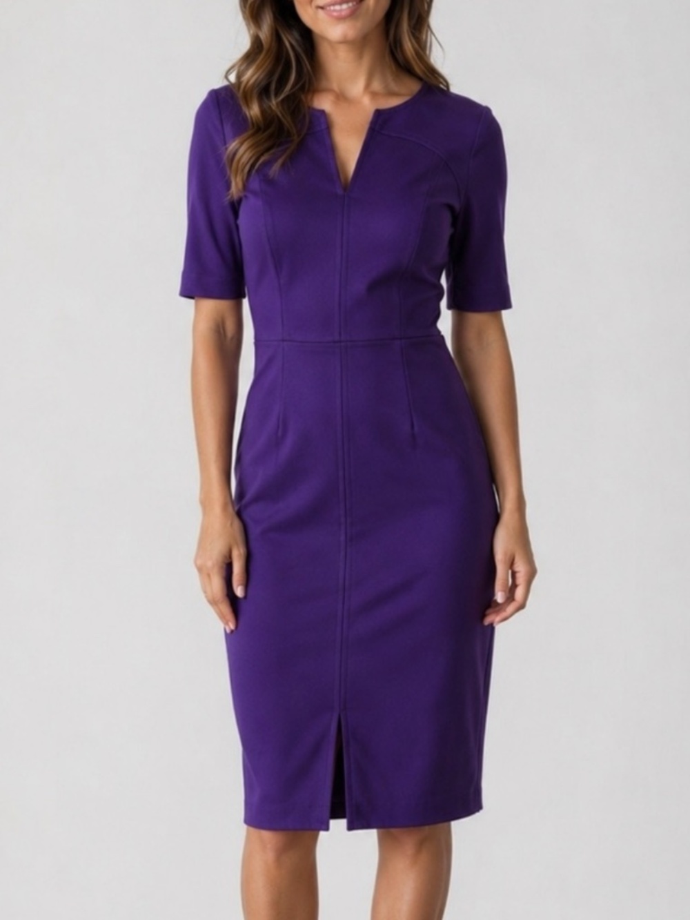 Trina Turk Danton Ponte Knit Dress Blackberry Size 6